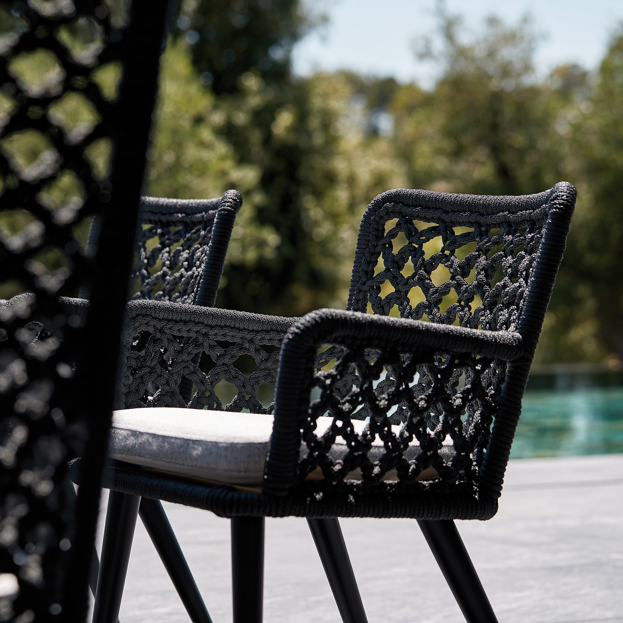 SIFAS RIVIERA Sessel – komfortabler Loungesessel mit Flechtwerk