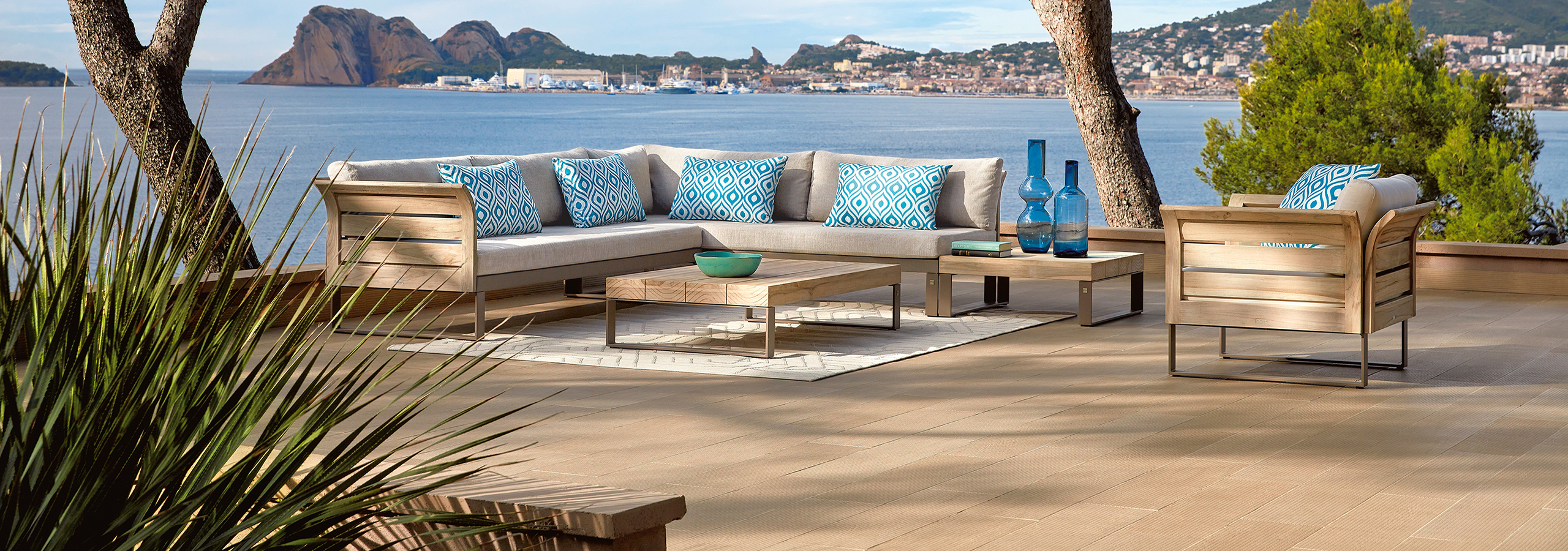 SIFAS KOMFY Outdoor-Möbel – modulare Lounge-Serie mit Rope, Teak & Classic Varianten