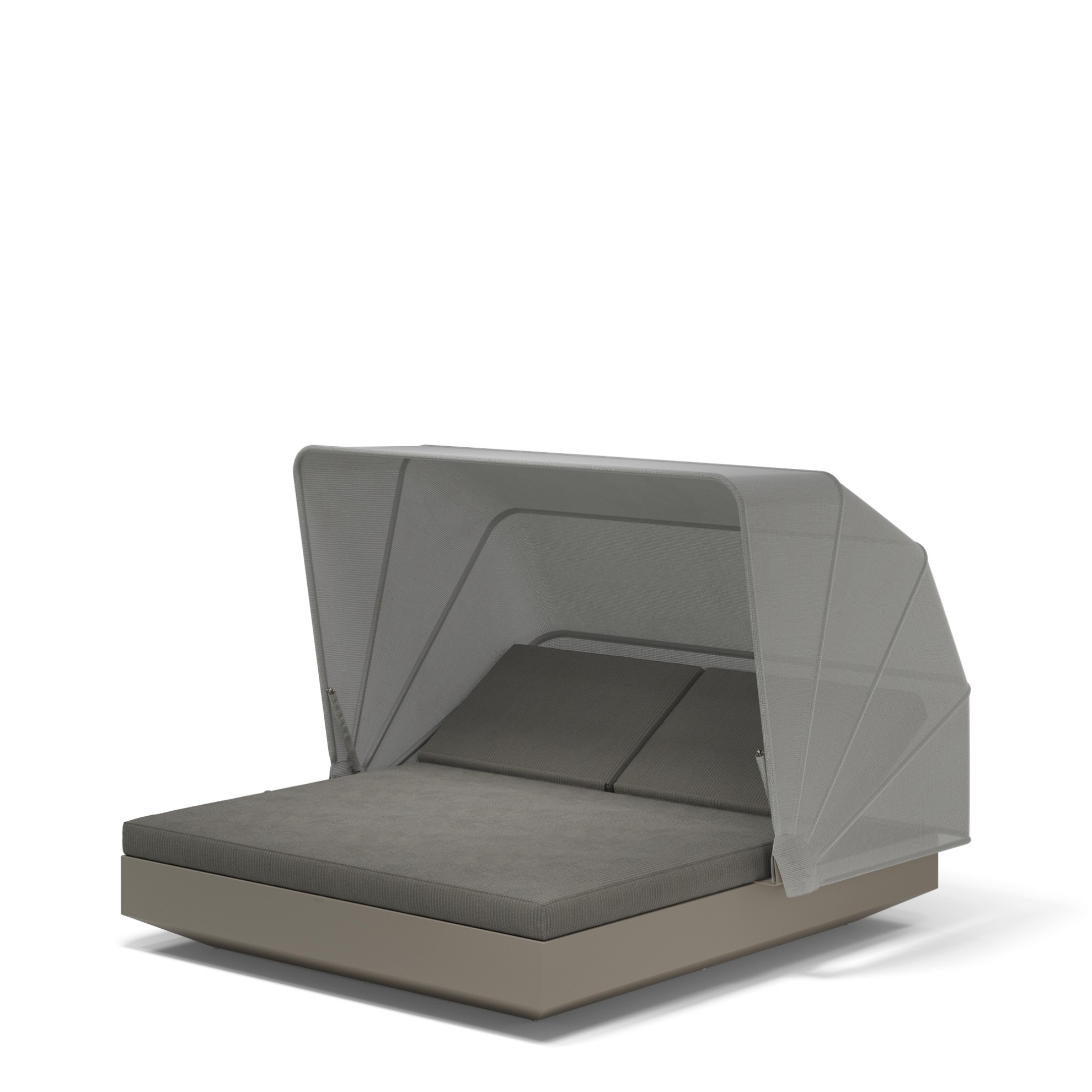 VONDOM VELA Daybeds mit faltbarem Sonnensegel – komfortabler Sonnenschutz