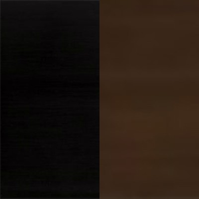 Oberfläche: Tabak/Schwarz Satin