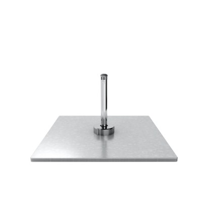 Bodenstand: Stahlplatte G-MAX quadratisch