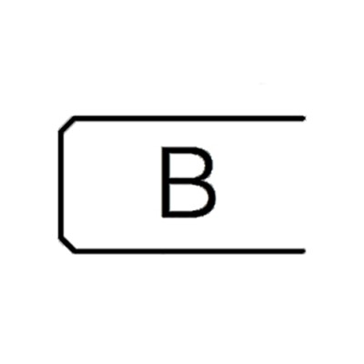 Kantenform: B