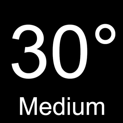 Aufweitungsvorsatz: 30°