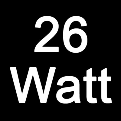 Wattage: 26 Watt