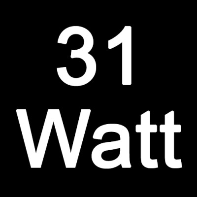 Wattage: 31 Watt