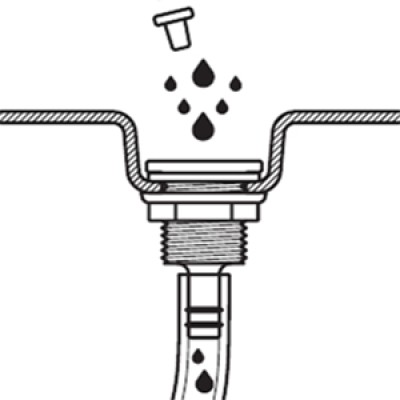 Wasserablauf: ja
