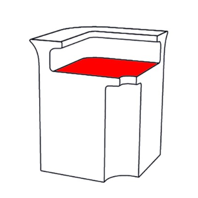 Abdeckplatte DESK: Glas