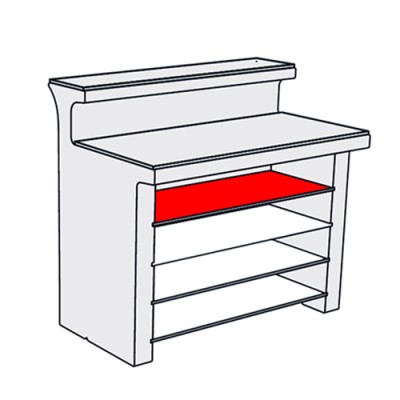 Einlegeböden: 1 Glasboden