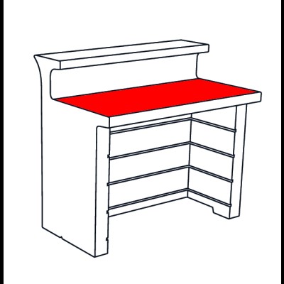Abdeckplatte DESK: Glas