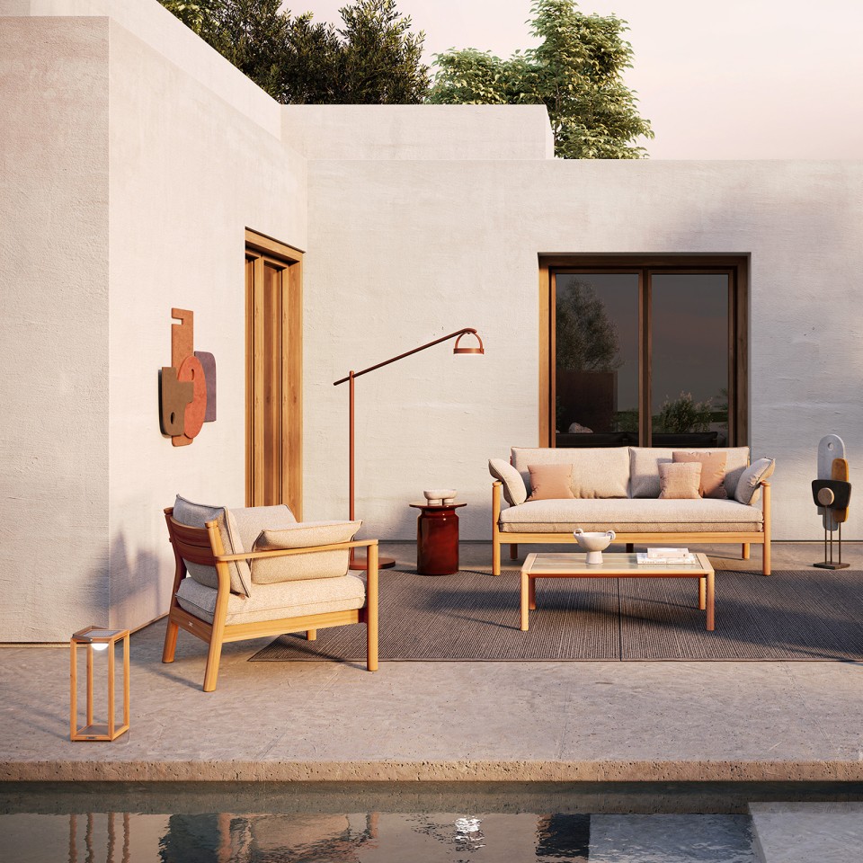 ATMOSPHERA Beistelltisch PANAREA Terracotta
