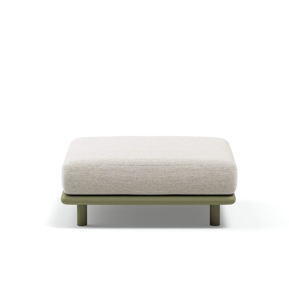 ATMOSPHERA BLISS Pouf – Premium Outdoor-Möbel mit Aluminiumstruktur und hohem Komfort für Terrasse und Garten