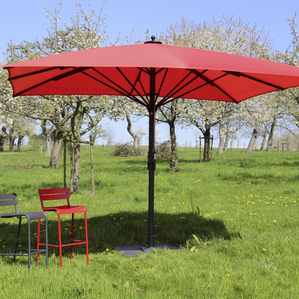 Marbueno Sonnenschirmständer Aus Zement – Quadratisch, 35 X 35 X 5,2 Cm, 11 Kg, Für Garten & Terrasse