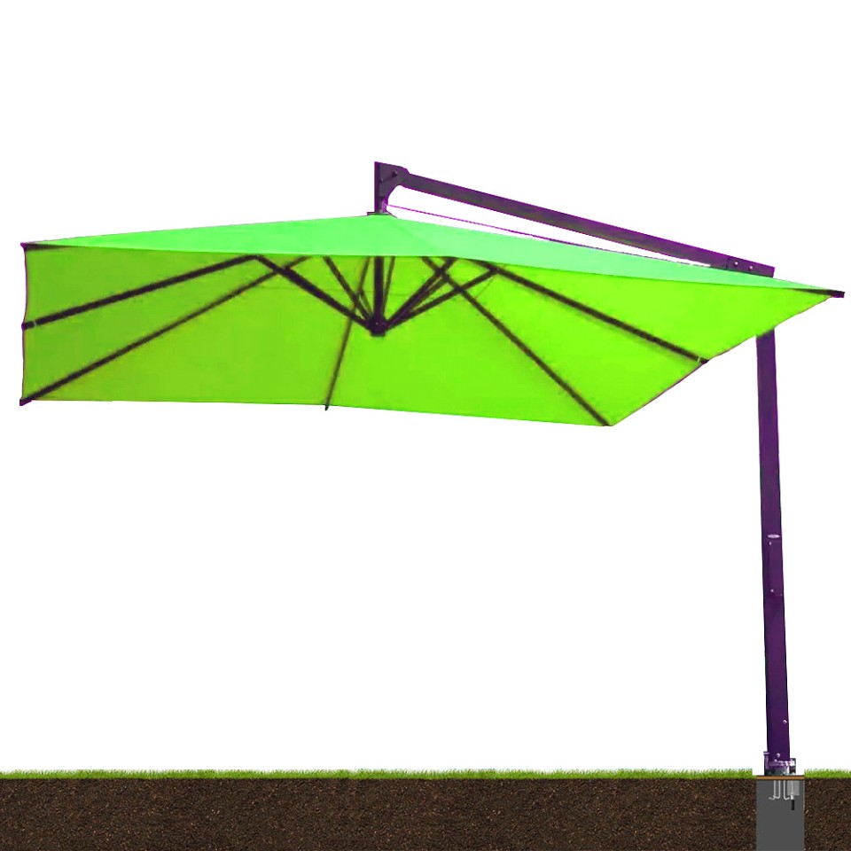 CARAVITA Sonnenschirm AMALFI rechteckig 2x3 Meter - Elektro
