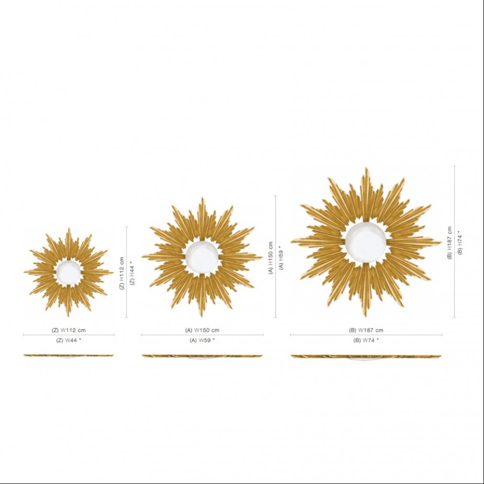 CHRISTOPHER GUY Wandspiegel SOLEIL