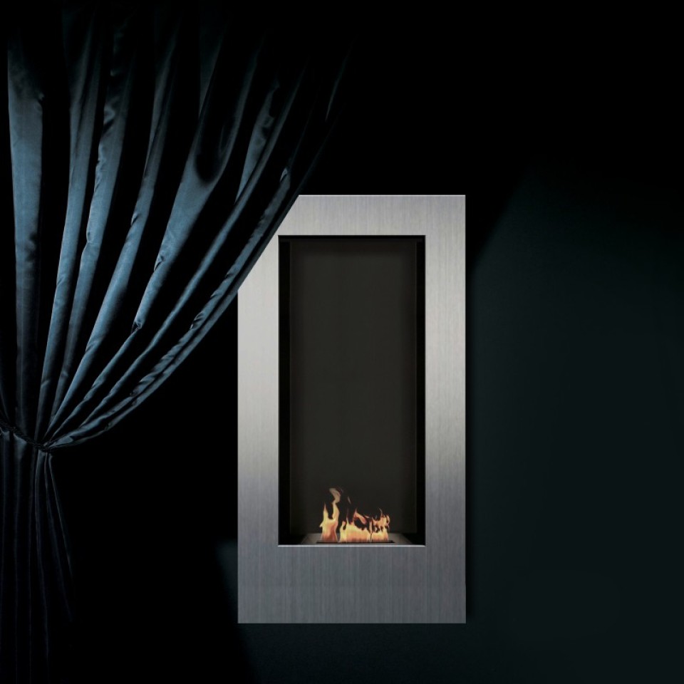 Етанольний камін GlammFire TANGO з нержавіючої сталі - сучасний дизайн та безпечне полум'я для стильних інтер'єрів