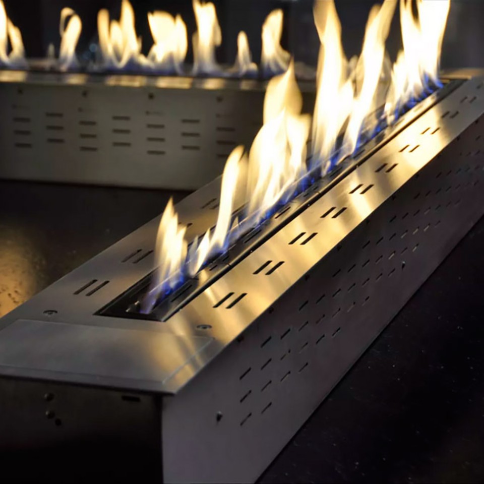 GLAMMFIRE Ethanol Brenner für Einbau Crea7ion EVOPlus 1200+1200 Fire line