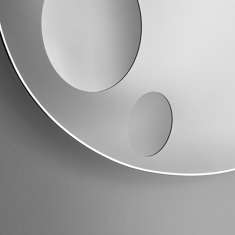 GLAS ITALIA Mirror - CELESTE round