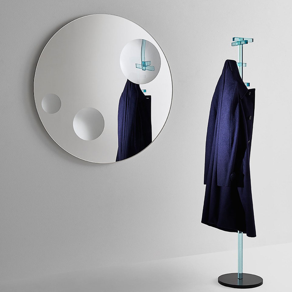 GLAS ITALIA Mirror - CELESTE round
