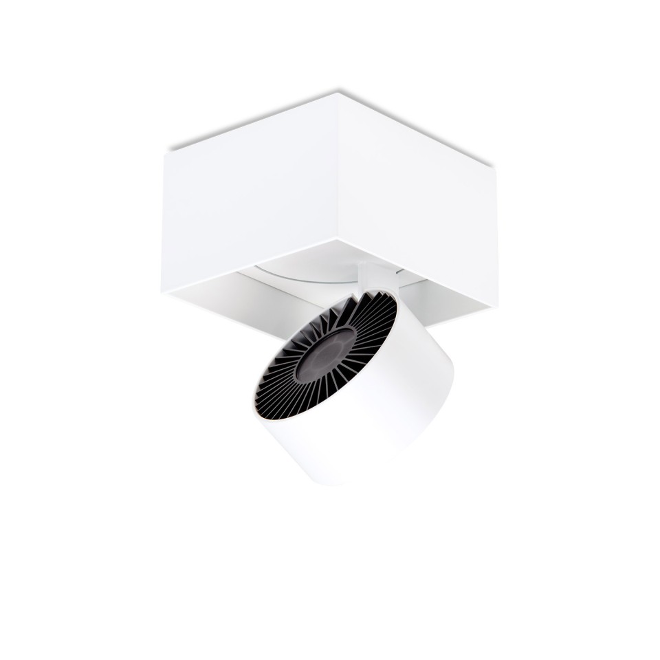 MAWA Wittenberg 4.0 – LED-Aufbaustrahler rechteckig – 1-flammig - halbbündig