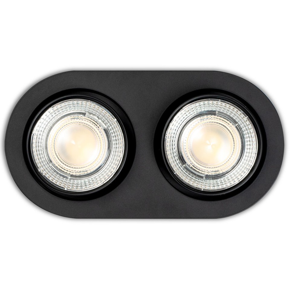 MAWA Wittenberg 4.0 – LED-Einbaustrahler rechteckig soft – 2-flammig - halbbündig