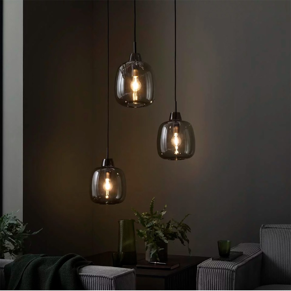 MAWA DESIGN Pendelleuchte - Bergamo rauch
