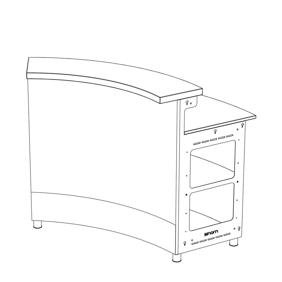 MOREE Barkombination / Theke LED - 701 x 107 x 646 cm