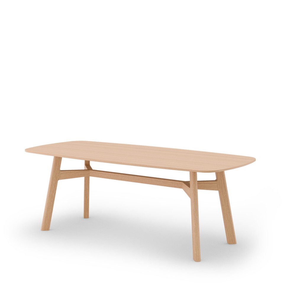 SCULPTURES JEUX Esstisch GEM 220x100 - Eiche