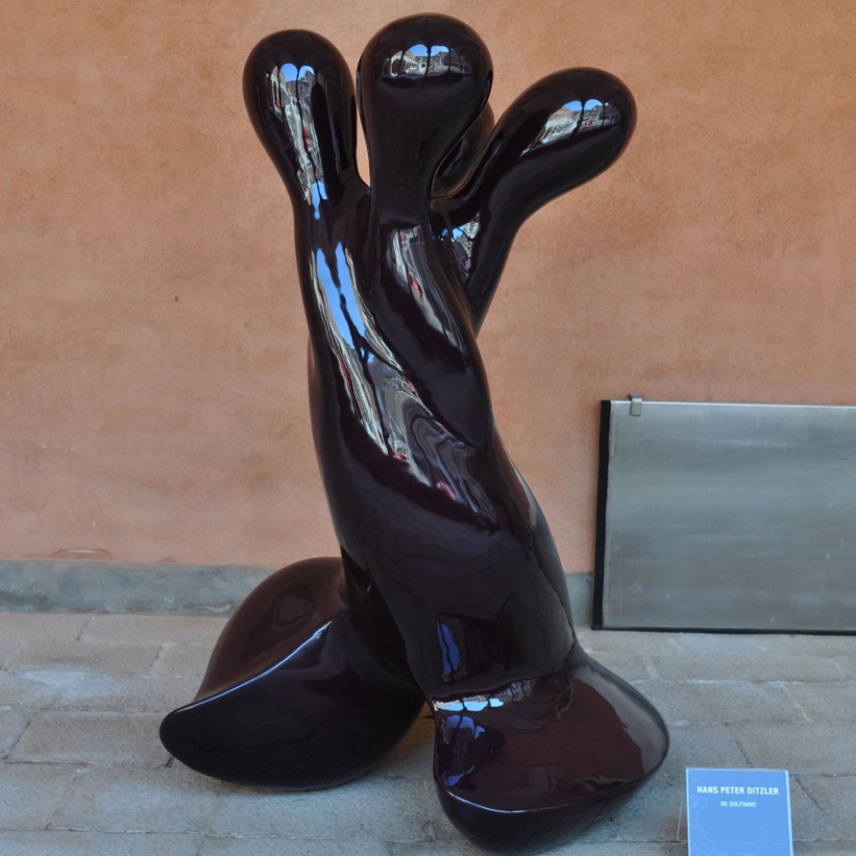 SLIDE ART Skulptur RE SOLITARIO by Hans Peter Ditzler