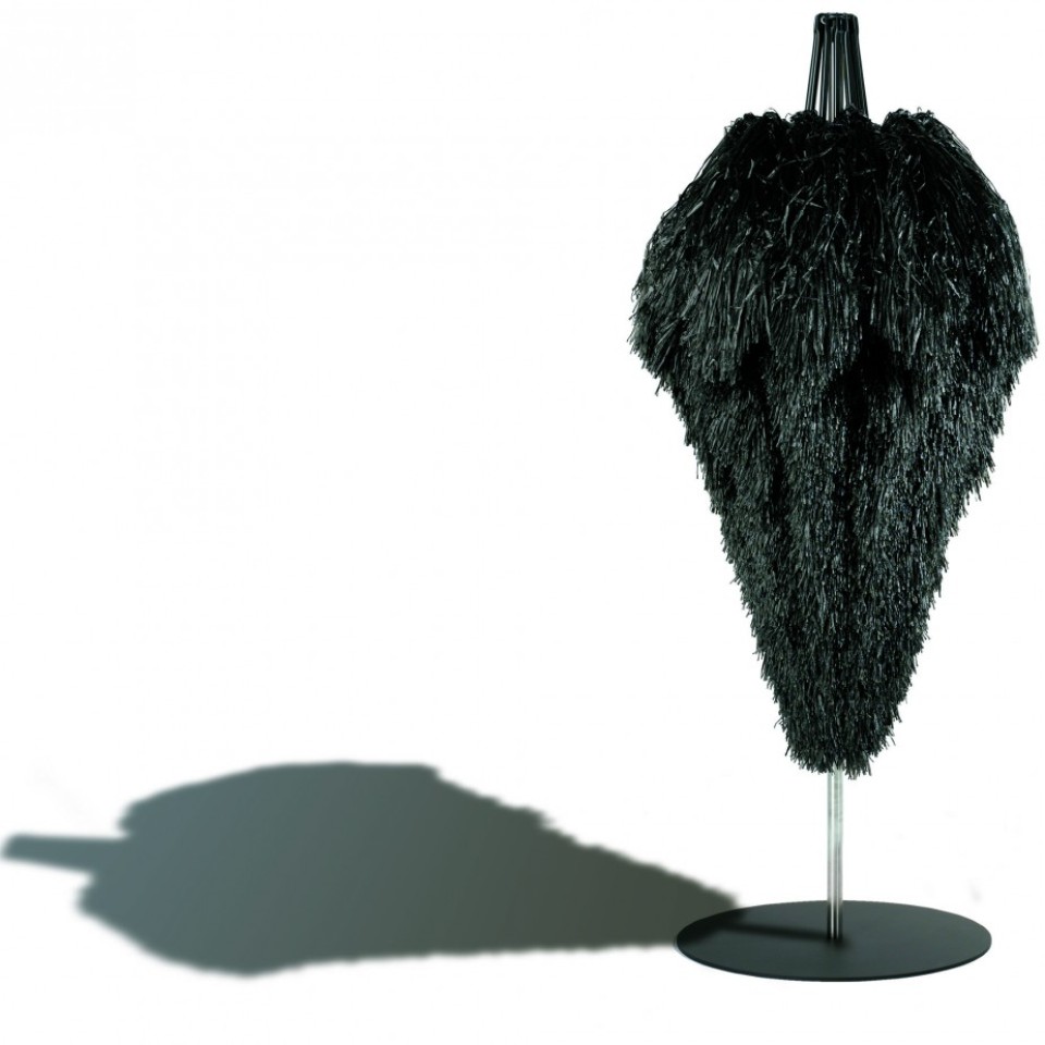 SYMO Sonnenschirm FROU FROU schwarz Ø 250cm