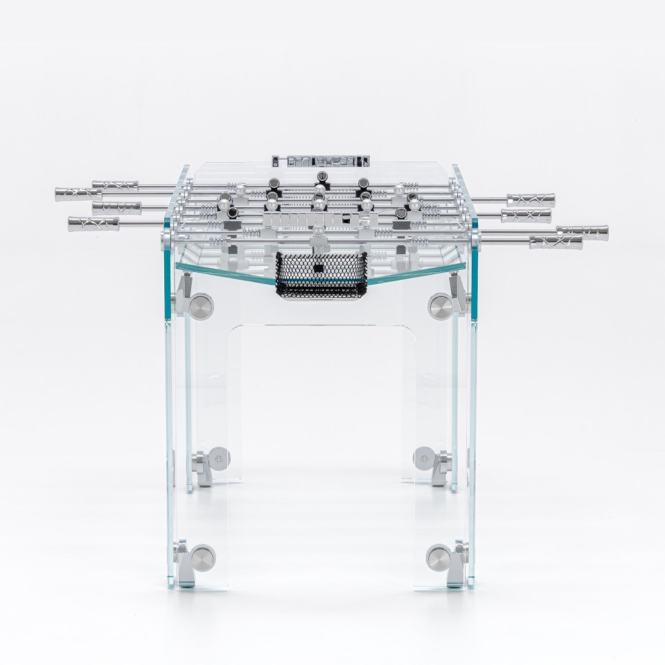 TECKELL Cristallino Classic Luxus Tischfussball aus Glas