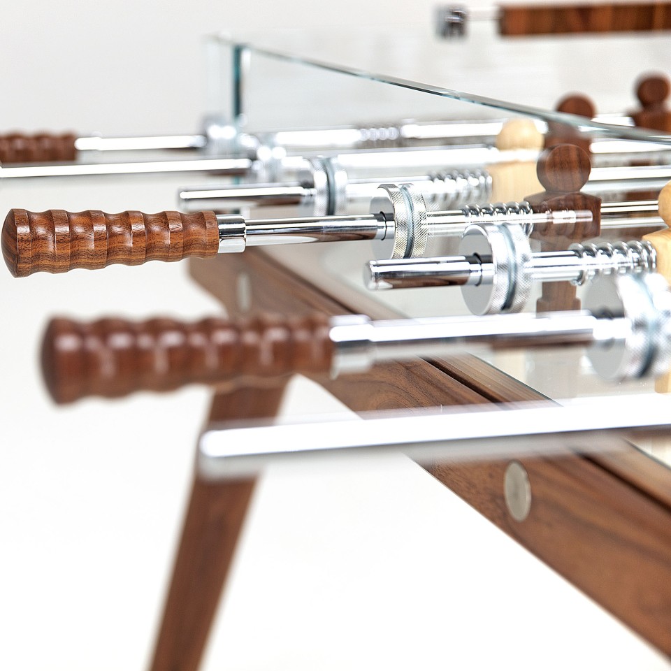 TECKELL 90° MINUTO Classic luxury design table football – walnut