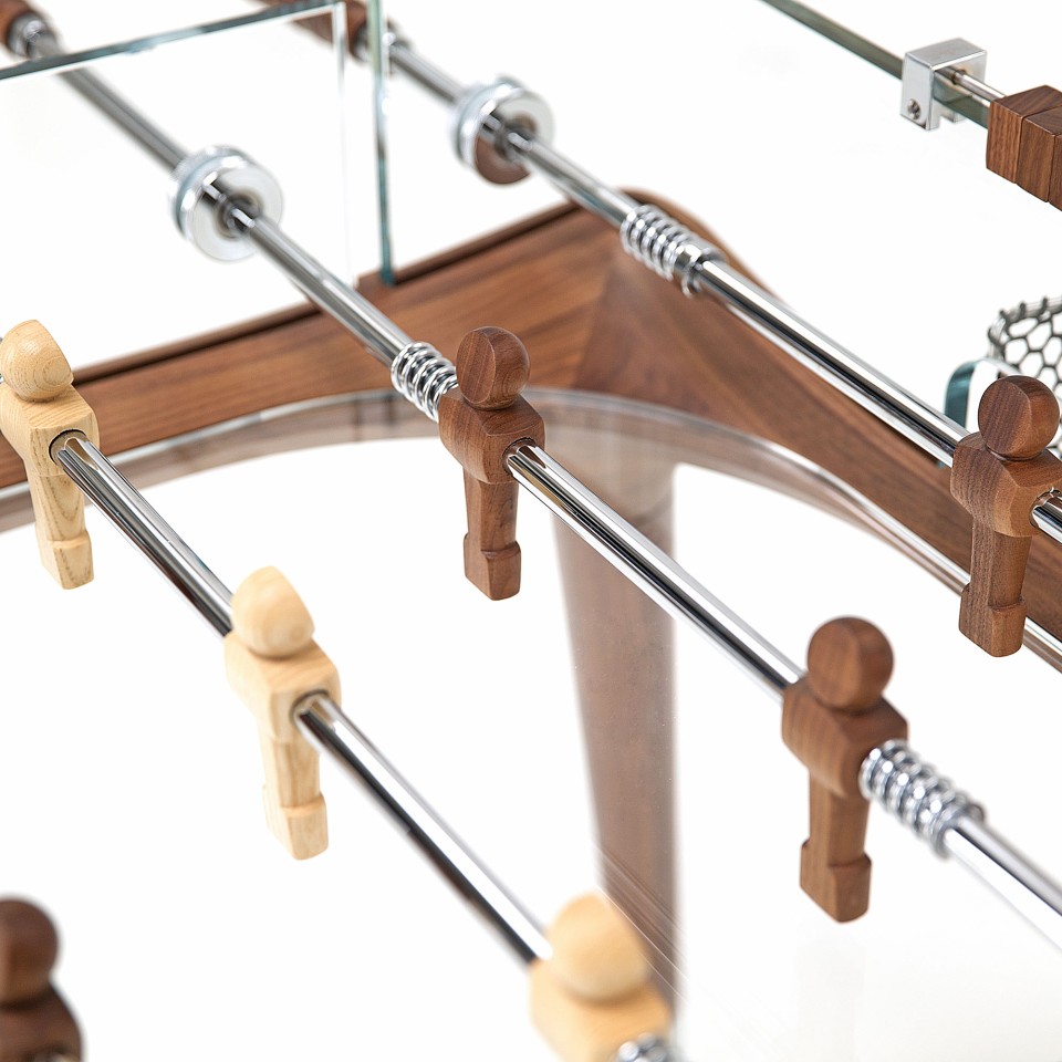 TECKELL 90° MINUTO Classic luxury design table football – walnut