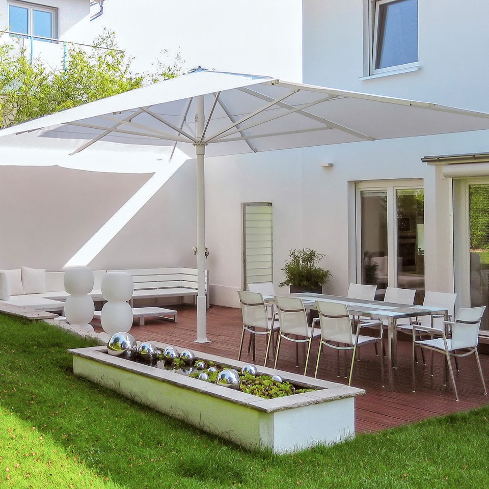 UHLMANN Typ TLX Parasol carré 7.5 x 7.5 mètres