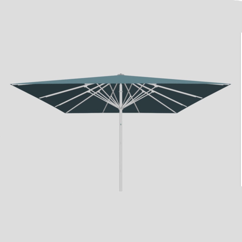 UHLMANN Type TLX Parasol carré 7.5 x 7.5 m - grand parasol rond extra large, résistant au vent, pour les hôtels, la gastronomie et les événements, construction renforcée, parasol sur mesure, Made in Germany