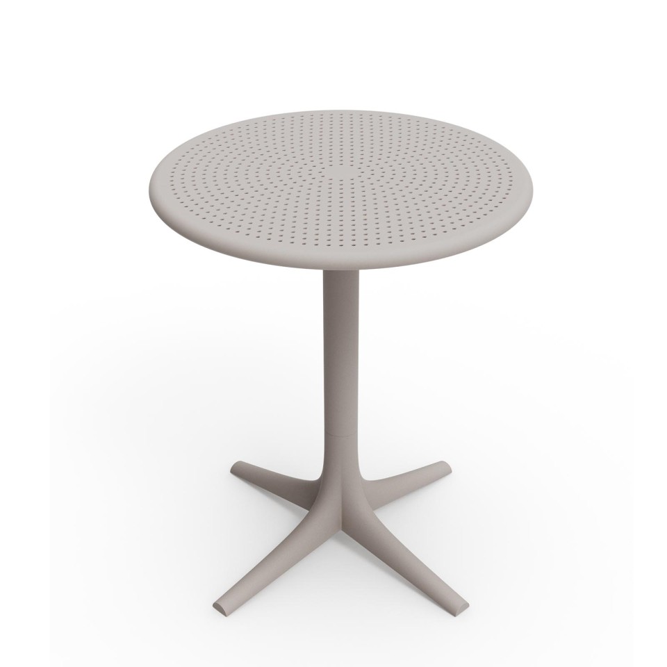 Tavolo bistrot VONDOM Palm Ø 60 cm con sedie da esterno abbinate - design moderno per terrazze, giardini e ristoranti