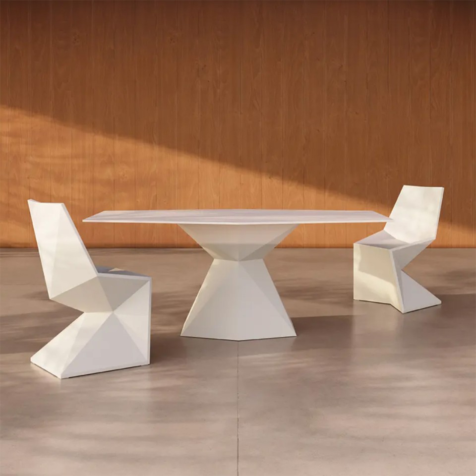 VONDOM Mesa de comedor VERTEX - 180x94x72cm