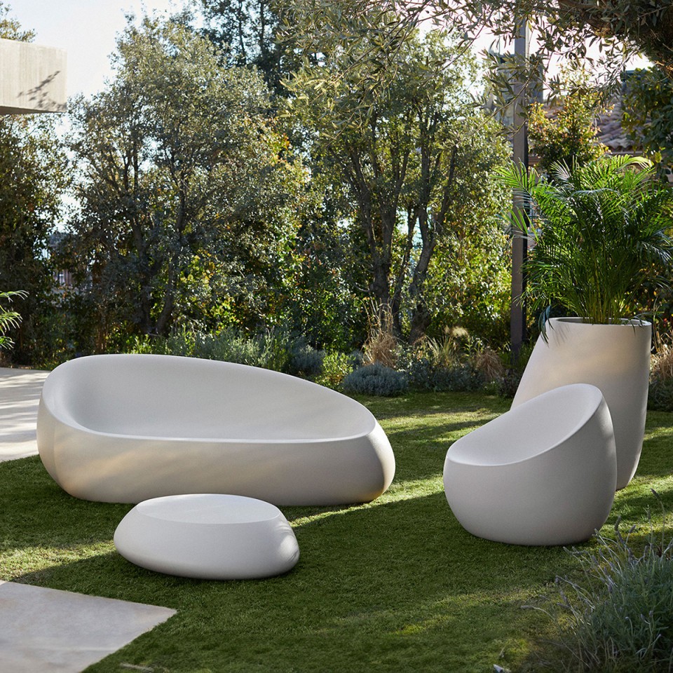 VONDOM Mesa de salón STONE - 87x83x25cm