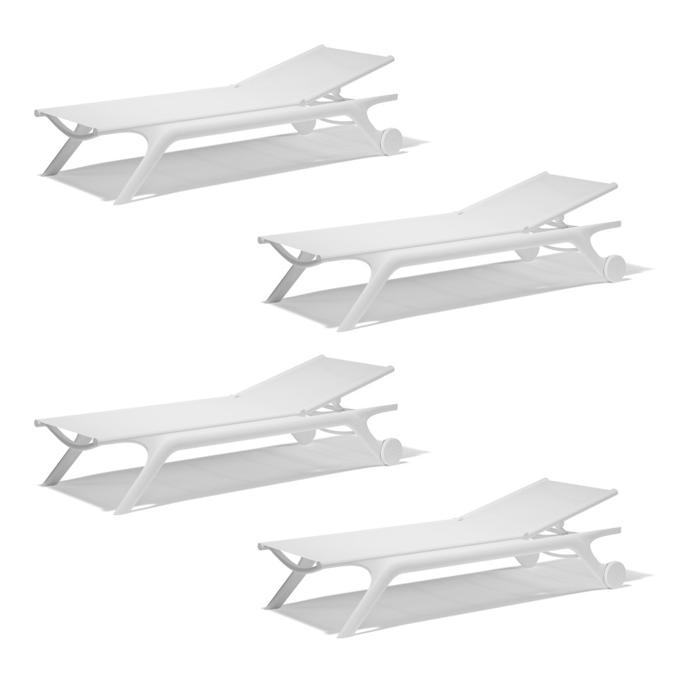 VONDOM Sun lounger AFRICA - 54x195cm - set of 4