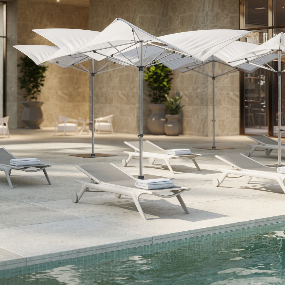 VONDOM Sun lounger AFRICA - 54x195cm - set of 4