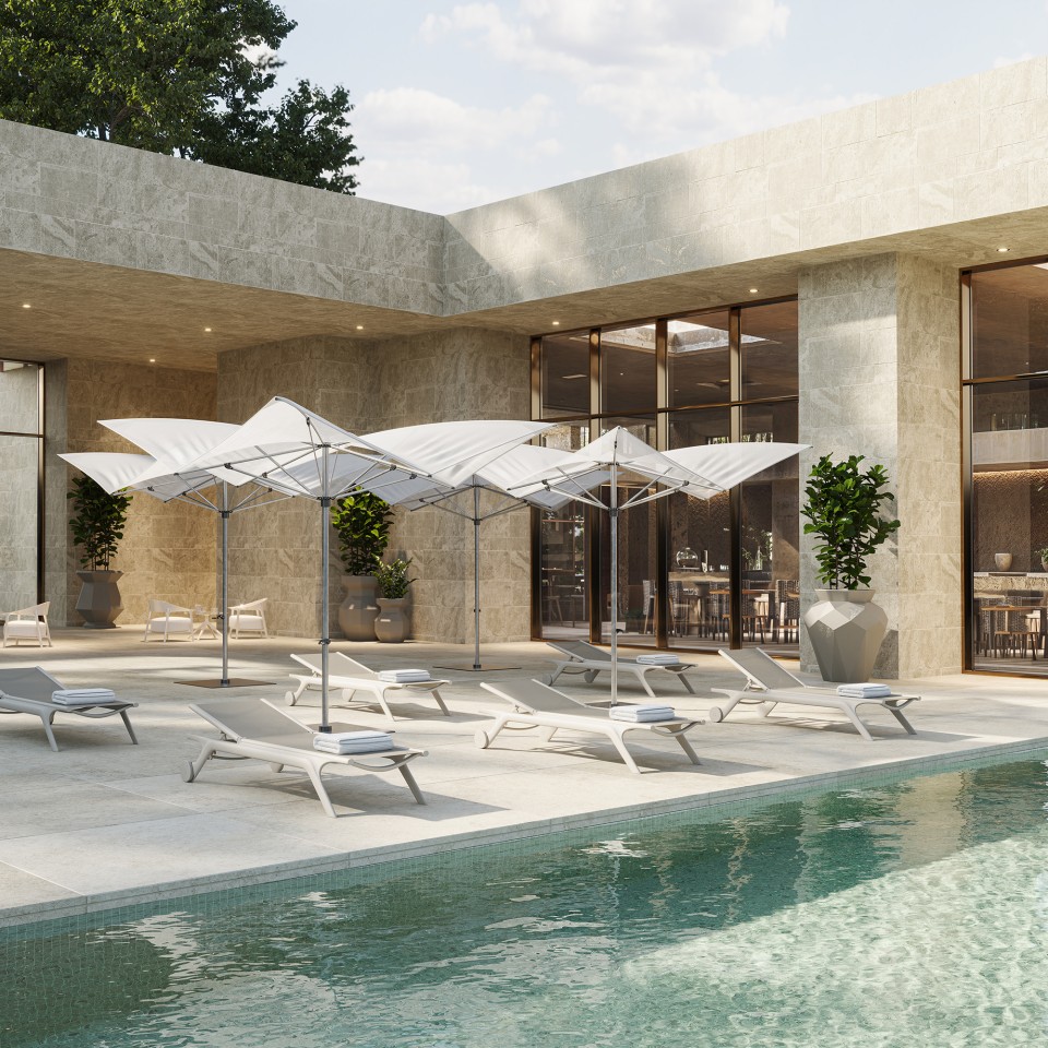 VONDOM Sun lounger AFRICA - 54x195cm - set of 4