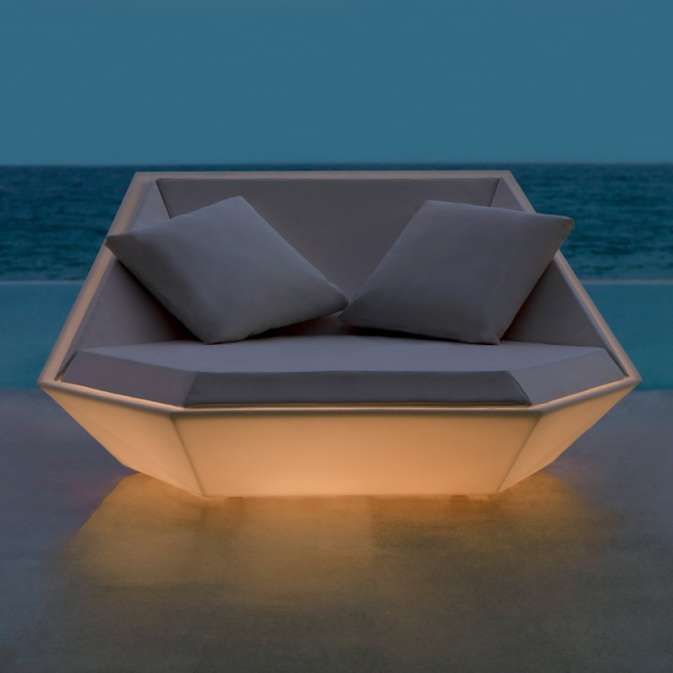 VONDOM Beleuchtetes Daybed FAZ - 180x180cm