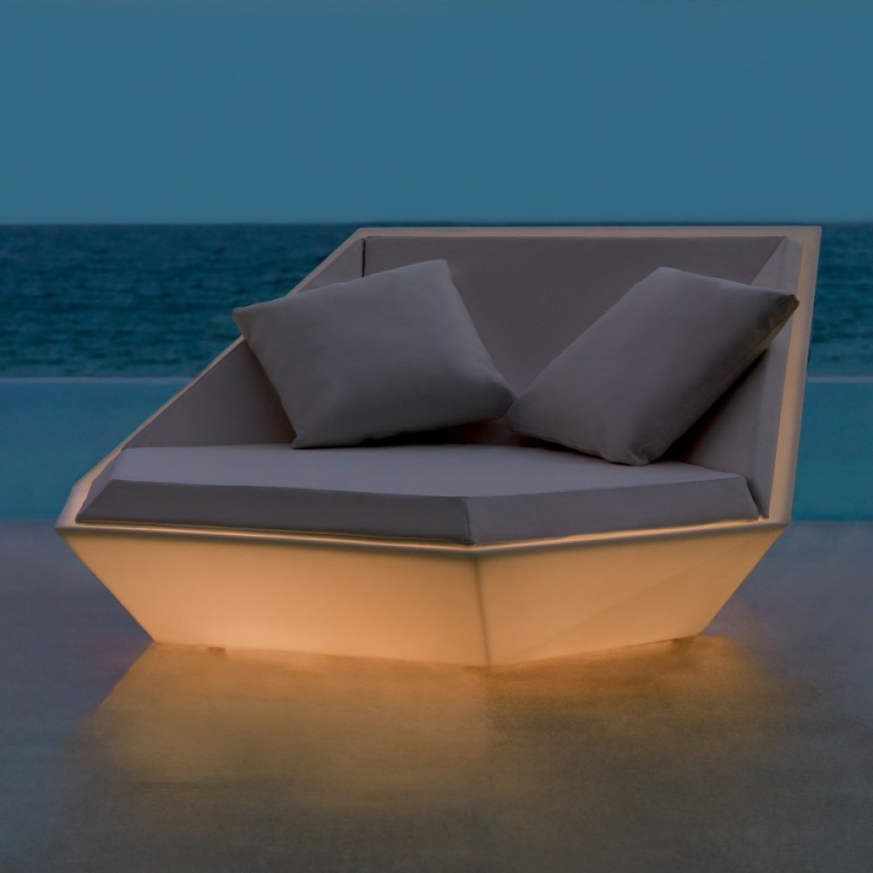 VONDOM Beleuchtetes Daybed FAZ - 180x180cm
