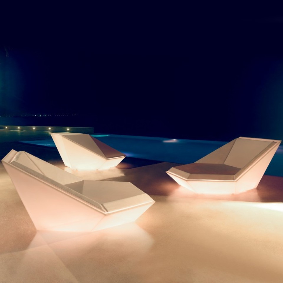 VONDOM Beleuchtetes Daybed FAZ - 180x180cm