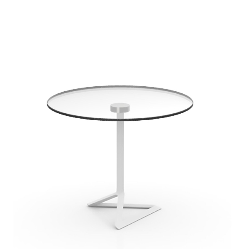 VONDOM DELTA стеклянный стол Ø 50/59/69