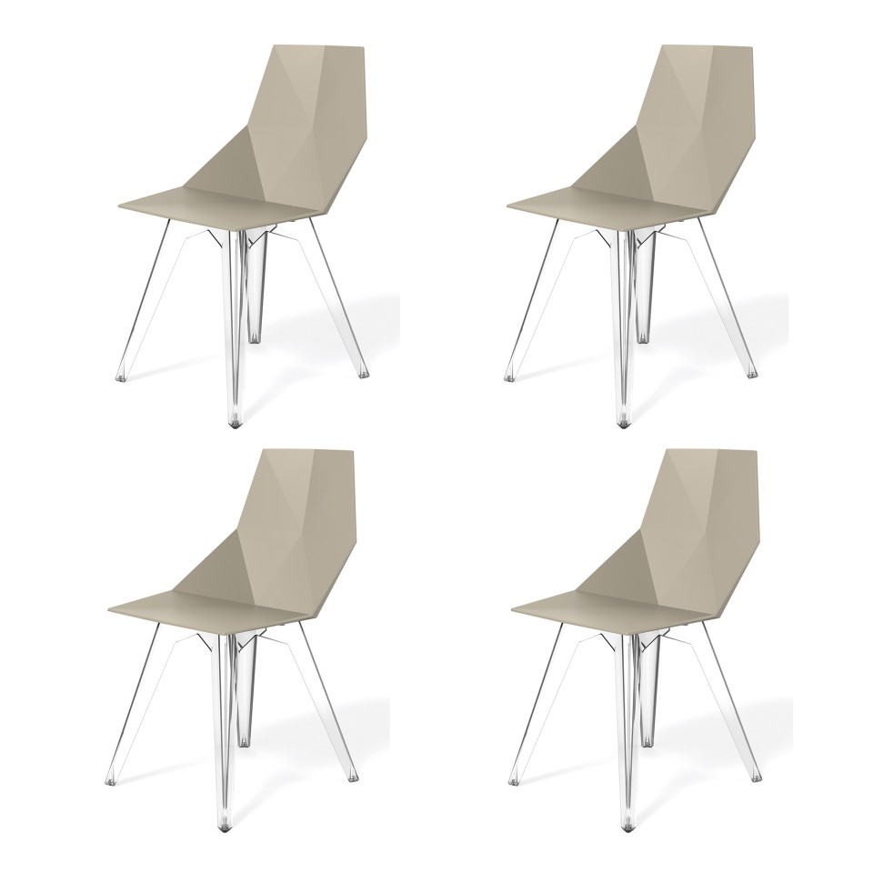 VONDOM Stuhl FAZ - 4er Set