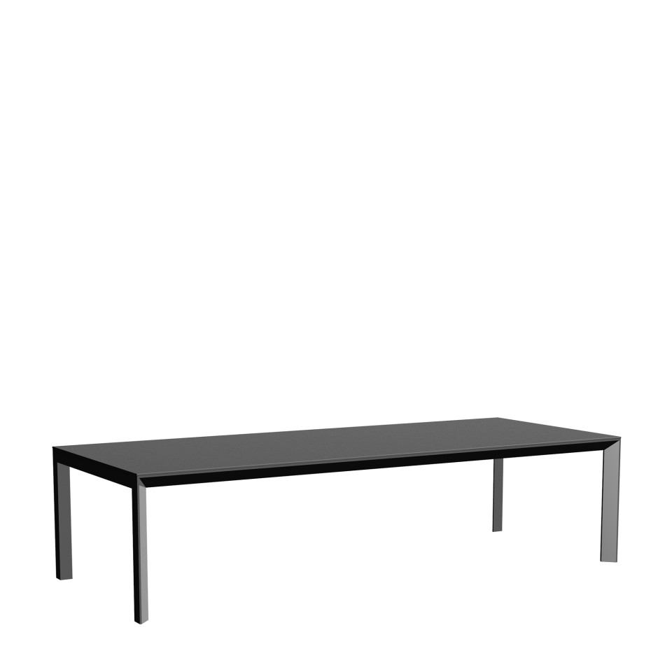 Stół do jadalni VONDOM Frame 300×120×74 cm - duży stół do jadalni na świeżym powietrzu wykonany z aluminium o eleganckim, minimalistycznym designie autorstwa Ramóna Esteve. Idealny do ogrodu i na taras.