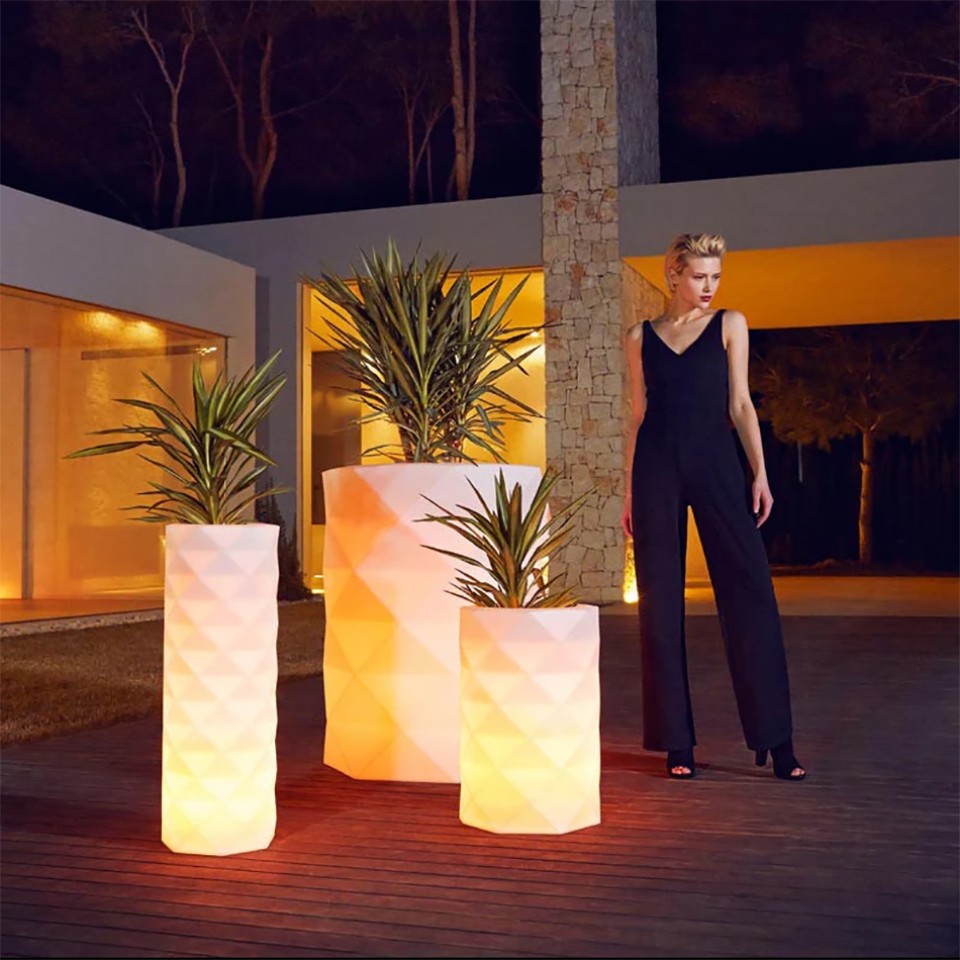 VONDOM Beleuchtetes Pflanzgefäß MARQUIS 60