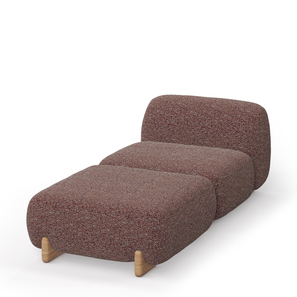 VONDOM Chaiselongue MILOS - Element Mitte & Puff