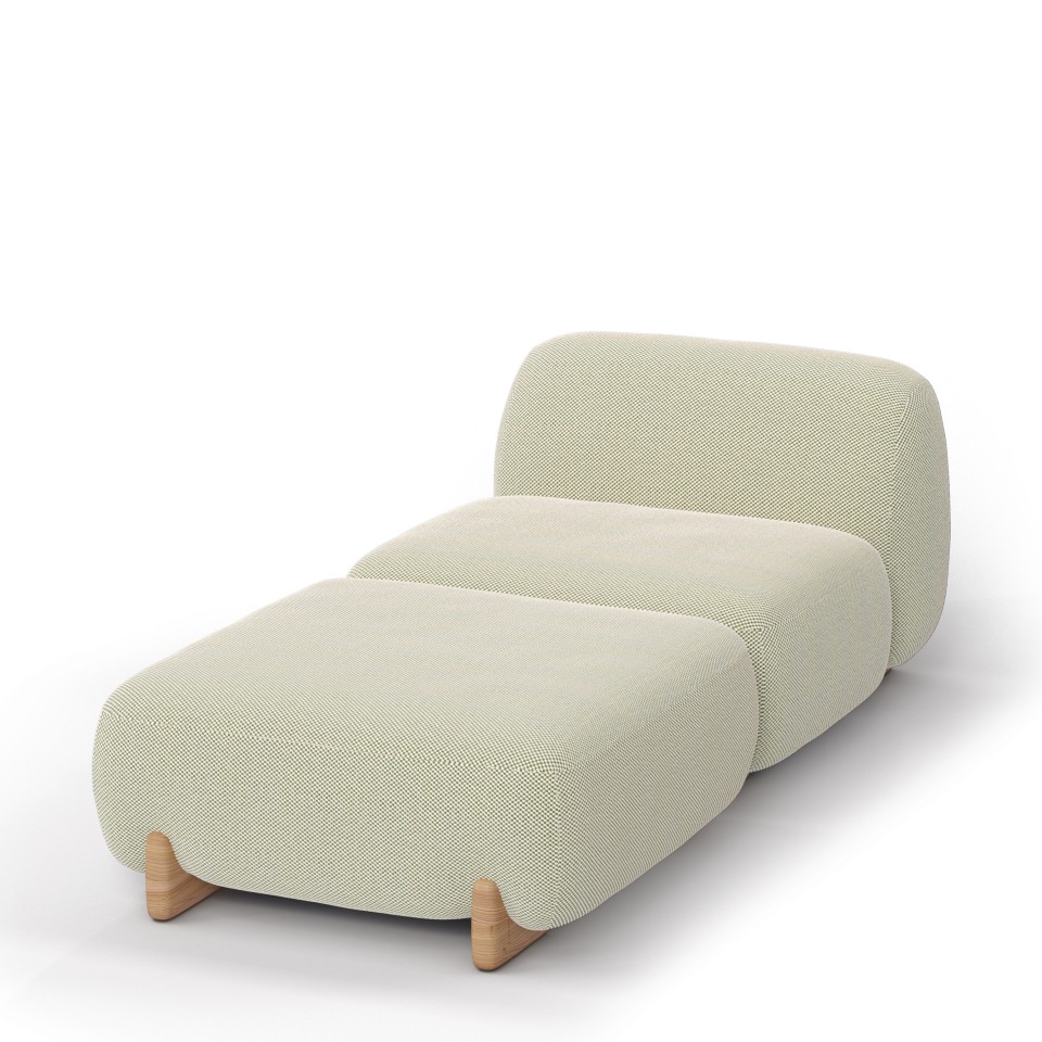 VONDOM Chaiselongue MILOS - Element Mitte & Puff