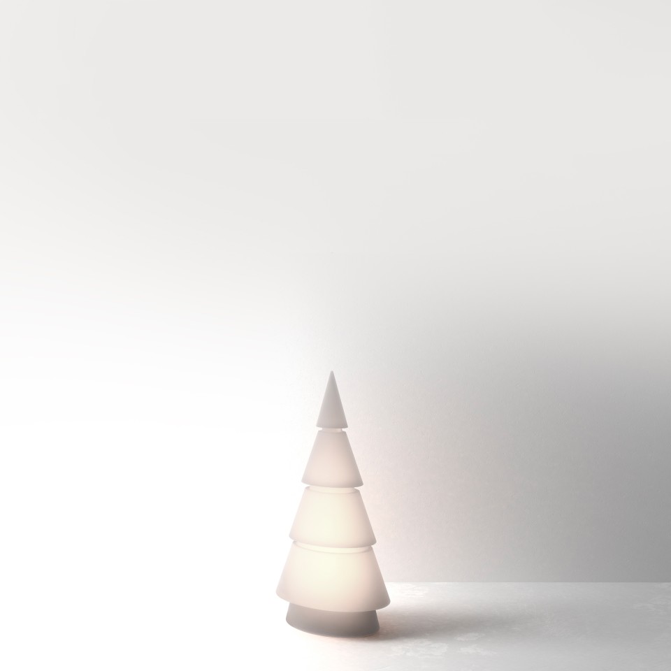 VONDOM Weihnachtsbaum Forest 25 cm – LED weiß, Kabel, klein